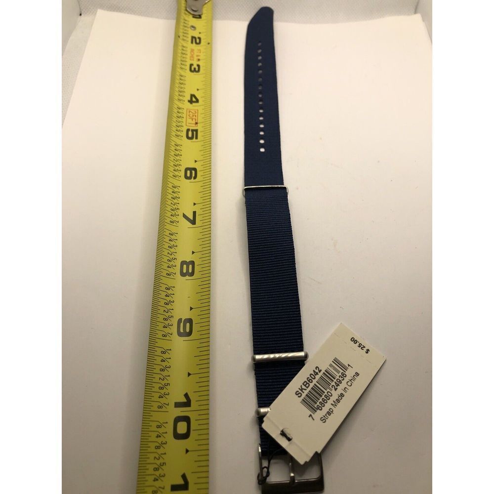Skagen Watch Parts One Piece Band No Clasp Blue SKB6042 Cloth 20mm PY230
